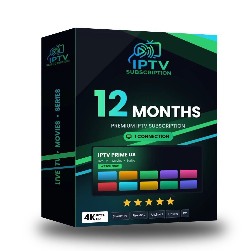 IPTV Prime US 12 Months IPTV subscription - 1 connection