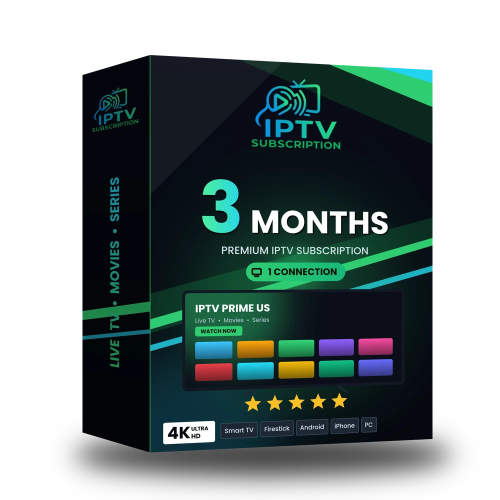 IPTV Prime US 3 Months IPTV subscription - 1 connection
